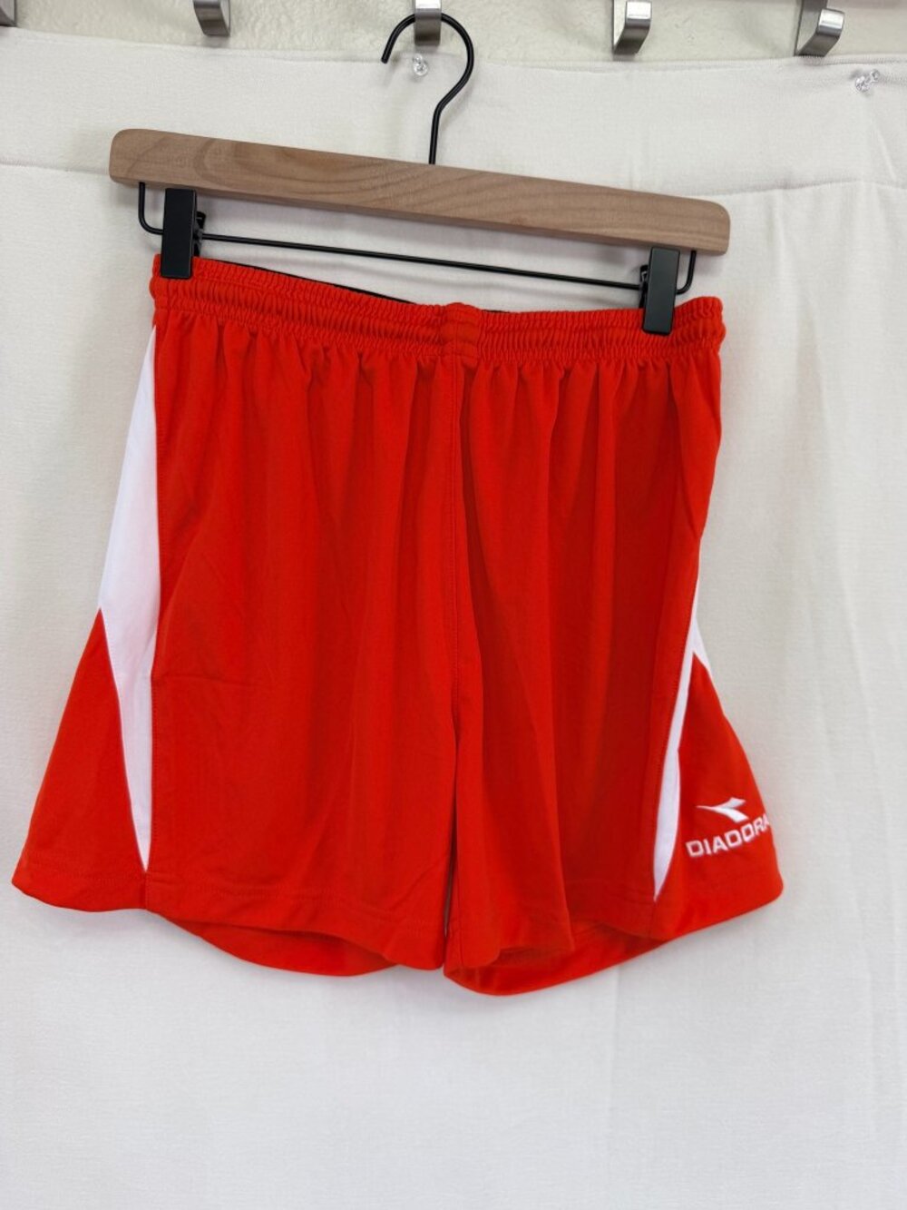 Diadora Rigore DiaDry Red White Athletic Soccer Running Shorts Women S 994465W